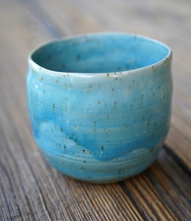 Preview: handgetöpferter Keramik Mocca Kaffee Becher